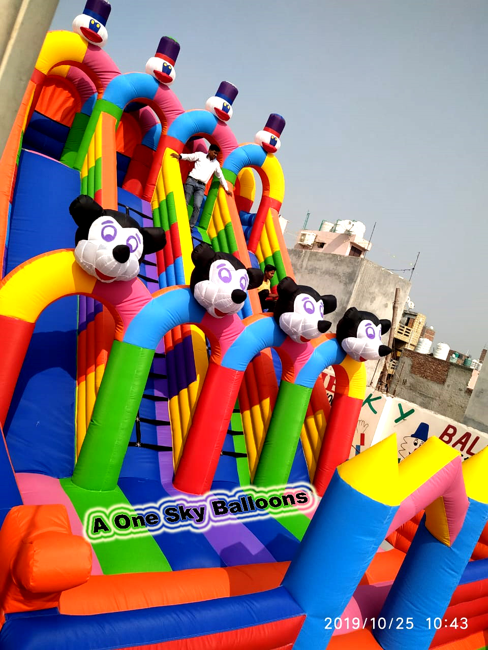 Sliding Mickey Mouse Bouncy Castle