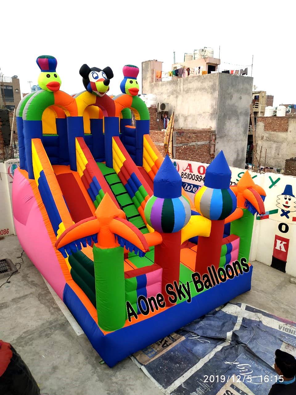 Sliding Mickey Mouse Bouncy Castle