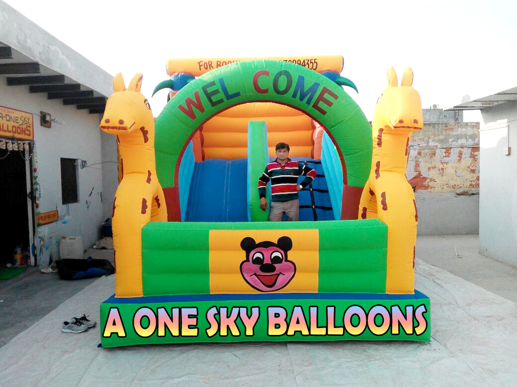Inflatable sliding Mickey mouse bouncy Castle