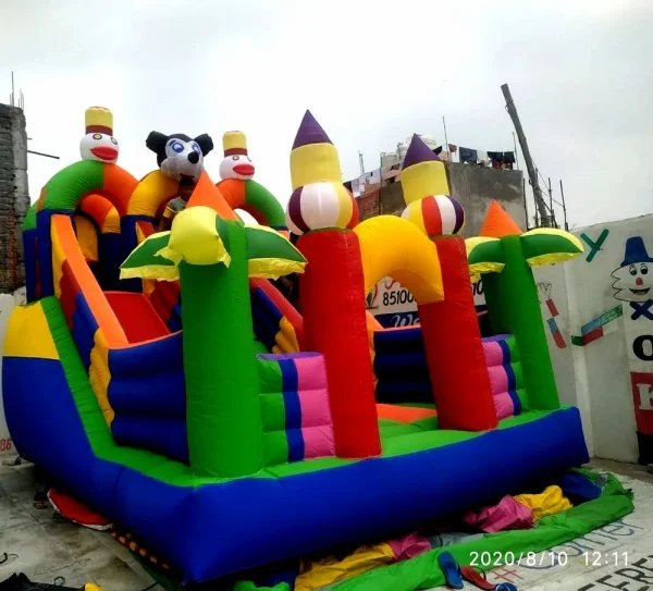 3 Lane Inflatable Slide Bouncy — Inflatable Manufacturer Delhi