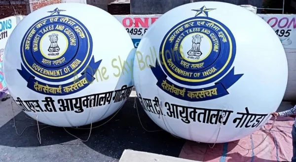 Advertising Balloon white — Inflatable Manufacturer Delhi