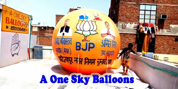 Election Advertising Sky Balloon — Delhi Factory