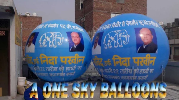 Blue Sky Advertising Balloon — Inflatable Manufacturer Delhi