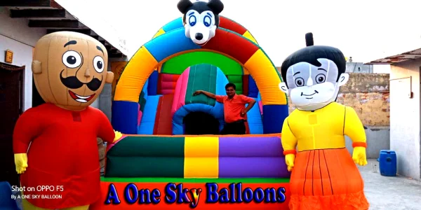 Bouncy Castle With Guffa — Inflatable Manufacturer Delhi