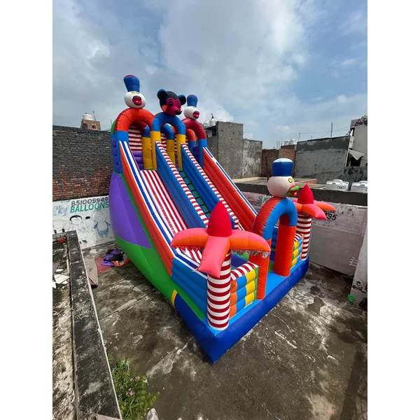 Kids Bouncy Castle with Slider – 10×14 and 12×16 ft — A One Sky Balloons Delhi