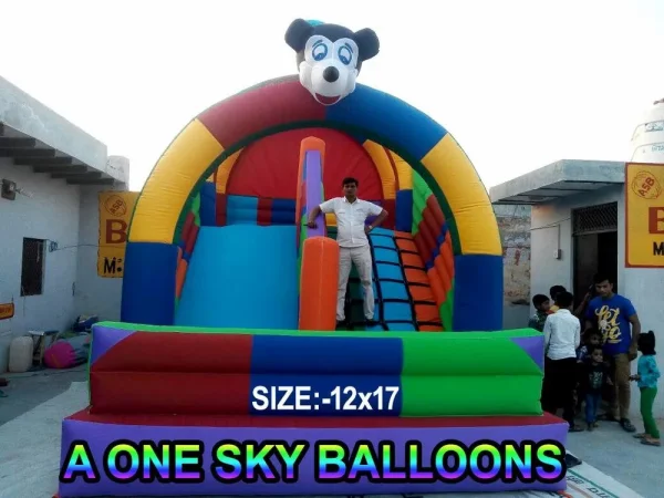 Multicolour Bouncy Castle — Inflatable Manufacturer Delhi