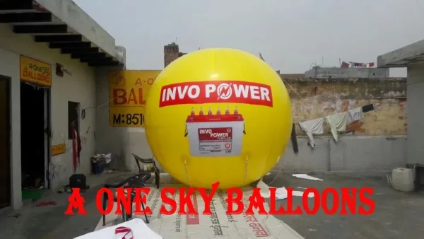 Promotional Yellow Sky Balloon — Inflatable Manufacturer Delhi