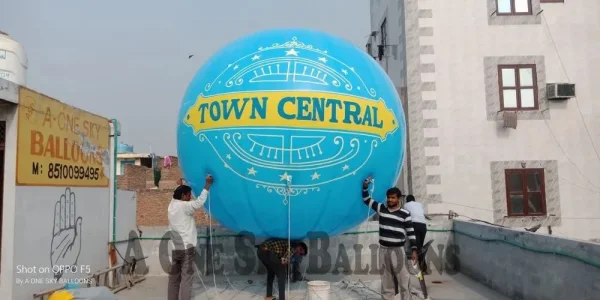 Sky Balloon blue — Inflatable Manufacturer Delhi