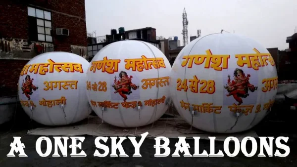 Sky Balloon white — Inflatable Manufacturer Delhi