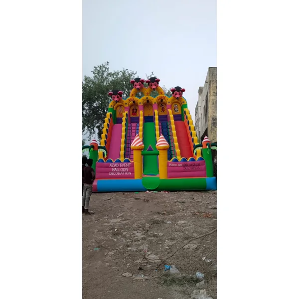 Three-Lane Inflatable Bouncy Slider – 25×35 ft — A One Sky Balloons Delhi