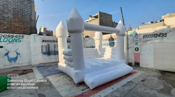 white jumping bouncy — Inflatable Manufacturer Delhi
