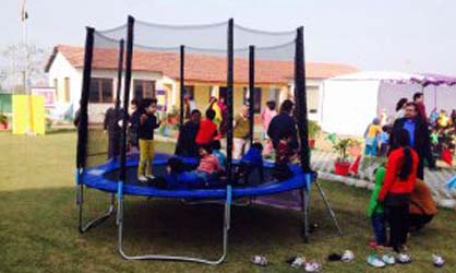 Trampoline With Safety Net